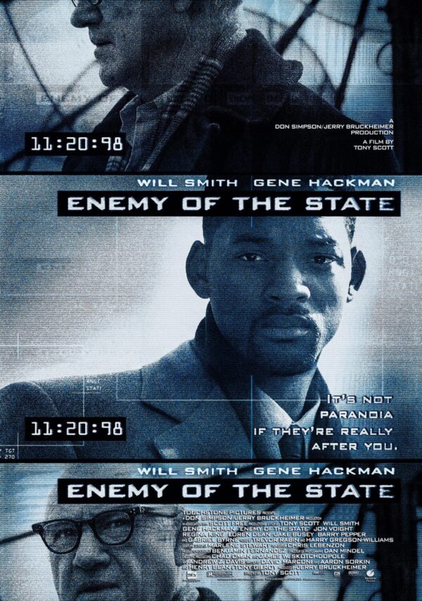 Enemy of the State Movie Poster - Classic 90's Vintage Poster Print