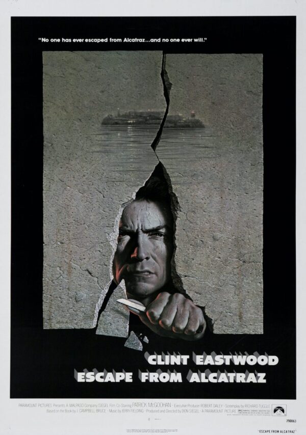 Escape From Alcatraz Movie Poster - Classic 70's Vintage Poster Print