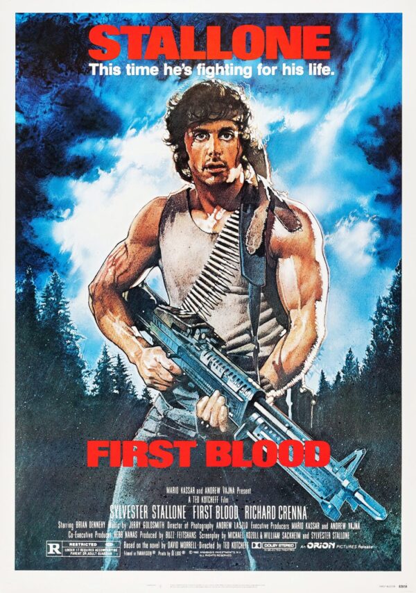 First Blood (Rambo) Movie Poster - Classic 80's Vintage Poster