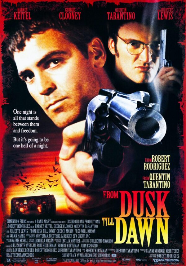 From Dusk Till Dawn Movie Poster - Classic 90's Vintage Poster Print