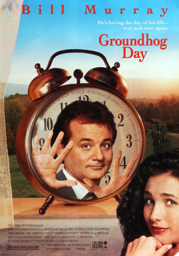 Groundhog Day Movie Poster - Classic 90's Vintage Poster