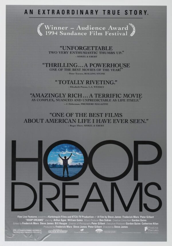 Hoop Dreams Movie Poster - Classic 90's Vintage Poster Print
