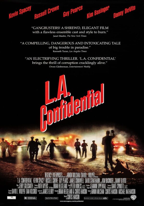 L.A. Confidential Movie Poster - Classic 90's Vintage Poster Print