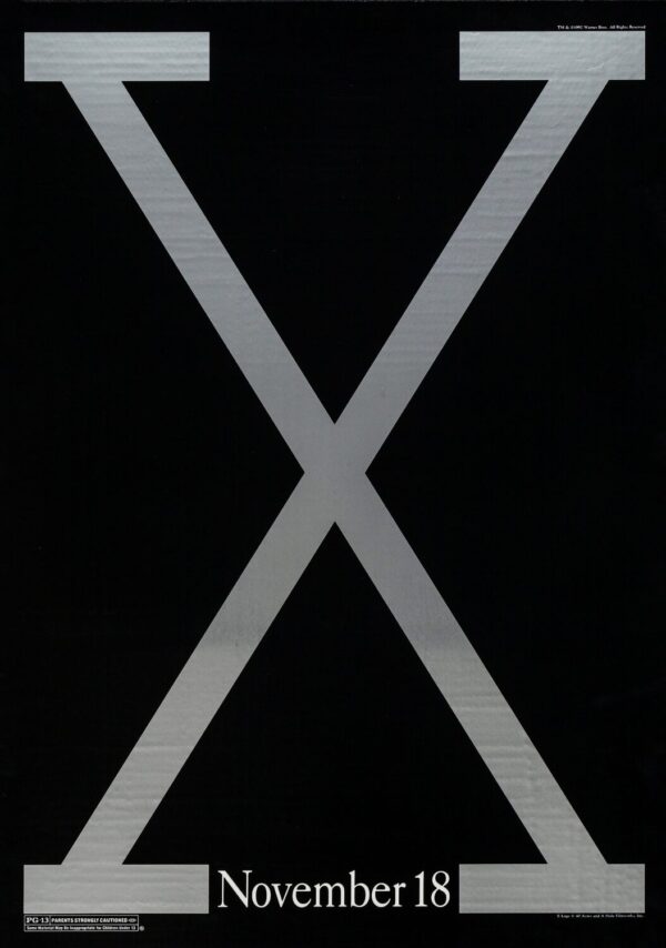 Malcolm X Movie Poster - Classic 90's Vintage Poster Print