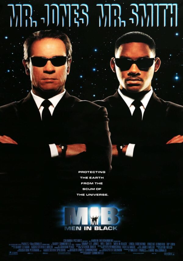 Men In Black Movie Poster - Classic 90's Vintage Poster