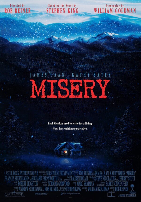 Misery Movie Poster - Classic 90's Vintage Poster