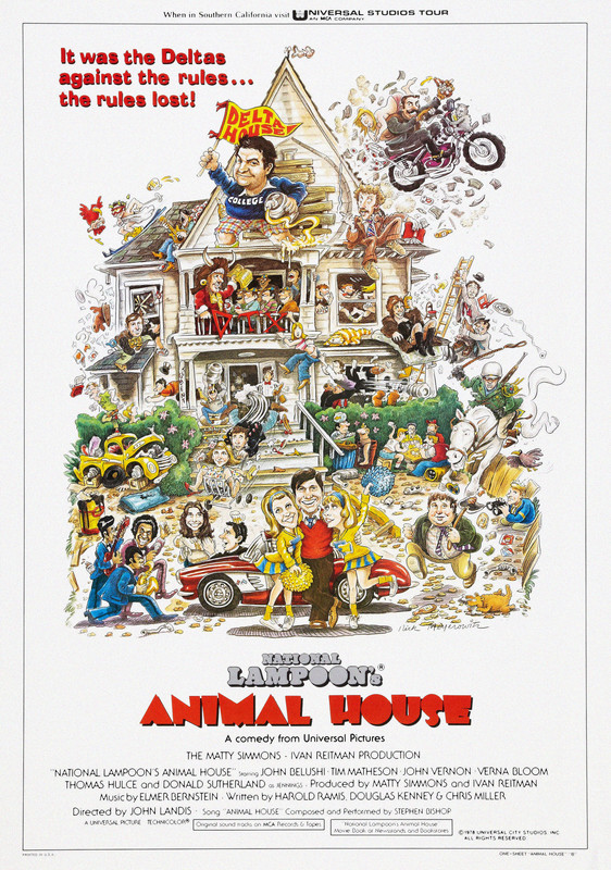 National Lampoon's Animal House Movie Poster - Classic 70's Vintage Poster Print