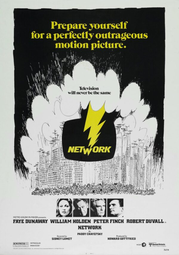 Network Movie Poster - Classic 70's Vintage Poster Print