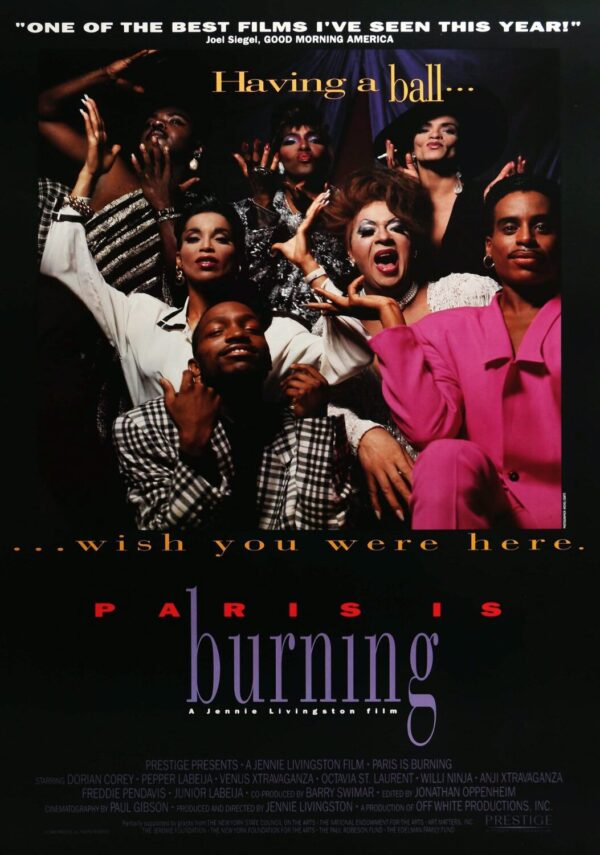 Paris Is Burning Movie Poster - Classic 90's Vintage Poster Print