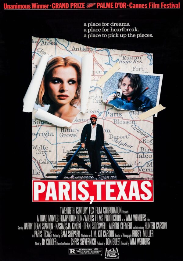Paris, Texas Movie Poster - Classic 80's Vintage Poster