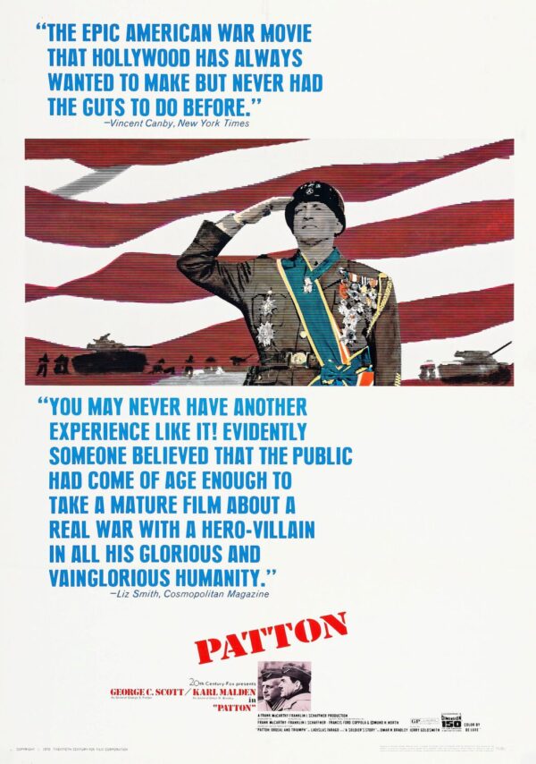 Patton Movie Poster - Classic 70's Vintage Poster Print