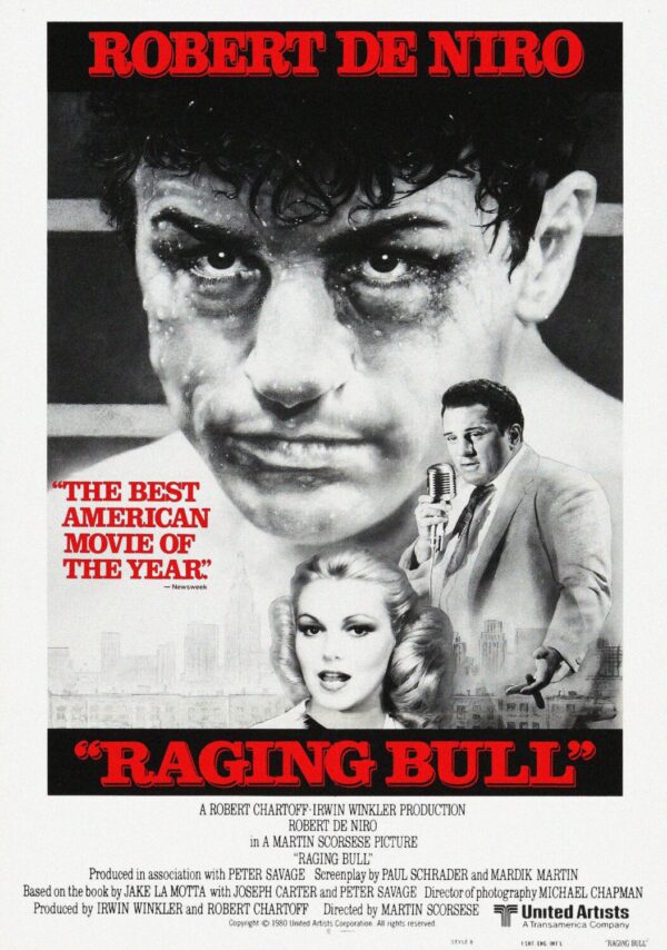 Raging Bull (Robert De Niro) Movie Poster - Classic 80's Vintage Poster Print