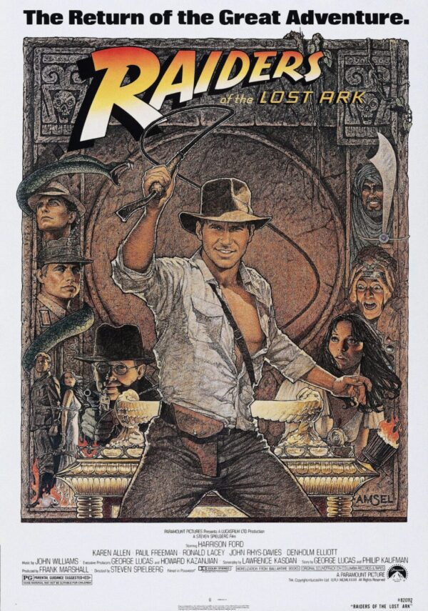 Raiders of the Lost Arc (Indiana Jones) Movie Poster - Classic 80's Vintage Poster Print
