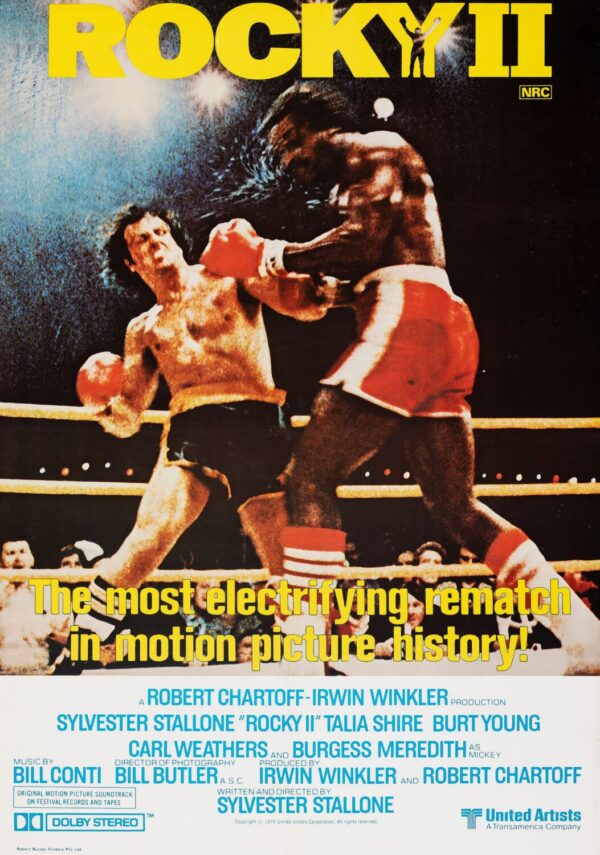 Rocky II Movie Poster - Classic 70's Vintage Poster Print