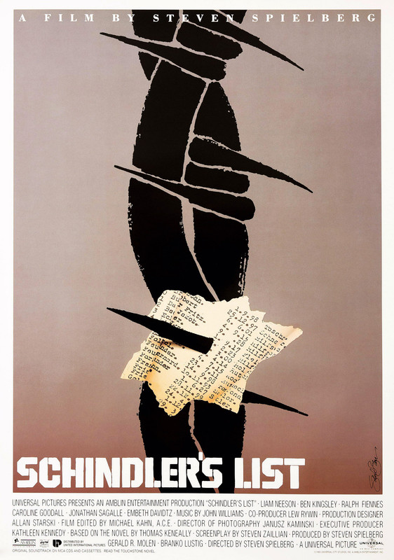 Schindler's List Movie Poster - Classic 90's Vintage Poster Print
