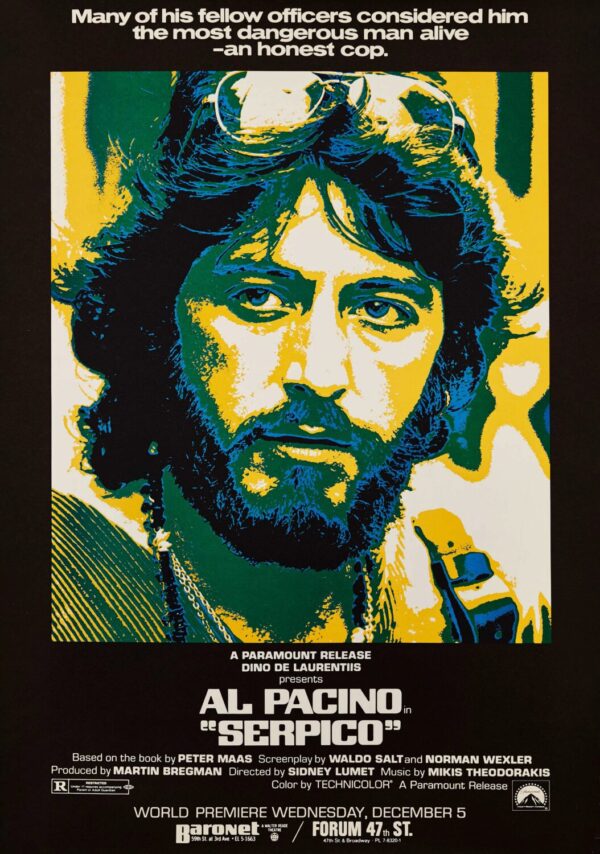 Serpico Movie Poster - Classic 70's Vintage Poster Print