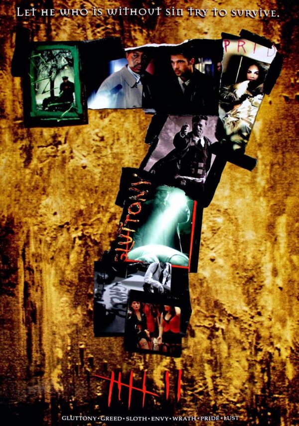 Seven Se7en Movie Poster - Classic 90's Vintage Poster Print