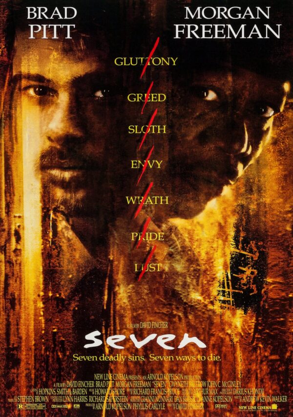 Seven Se7en Movie Poster - Classic 90's Vintage Poster Print