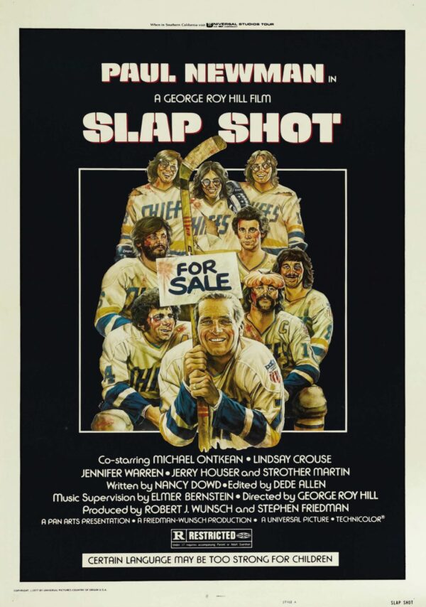 Slap Shot Movie Poster - Classic 70's Vintage Poster Print