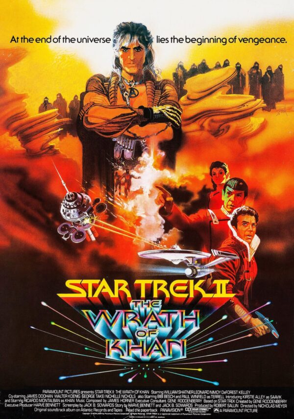 Star Trek II: The Wrath of Khan Movie Poster - Classic 80's Vintage Poster