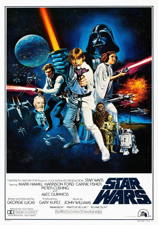 Star Wars: Episode IV A New Hope Movie Poster - Classic 70's Vintage Poster
