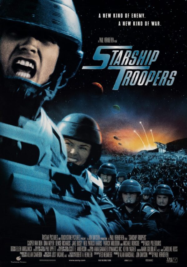 Starship Troopers Movie Poster - Classic 90's Vintage Poster Print