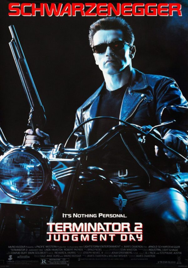 Terminator 2 Judgement Day Movie Poster - Classic 90's Vintage Poster