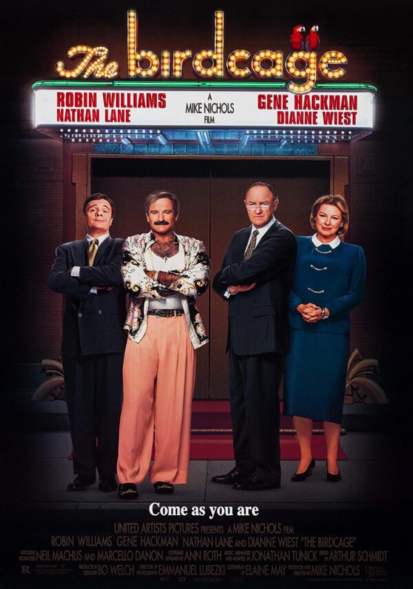 The BIrdcage Movie Poster - Classic 90's Vintage Poster Print