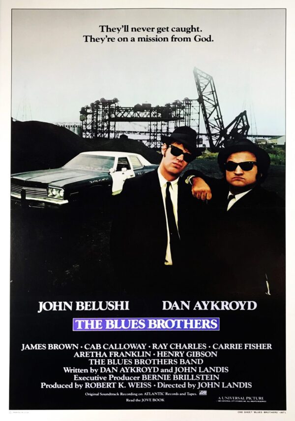 The Blues Brothers Movie Poster - Classic 80's Vintage Film Poster