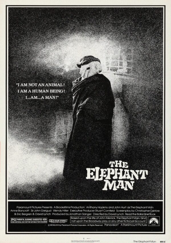 The Elephant Man Movie Poster - Classic 80's Vintage Poster Print