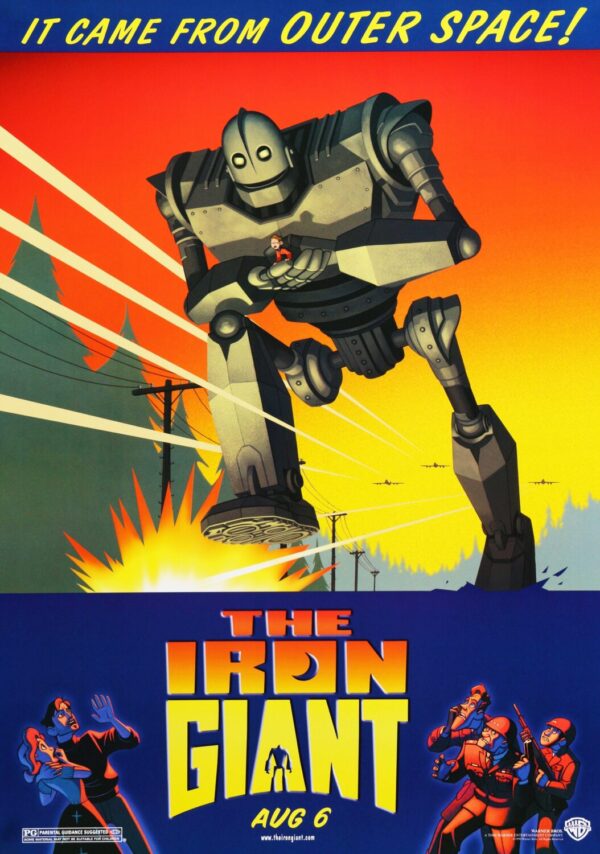 The Iron Giant Movie Poster - Classic 90's Vintage Poster