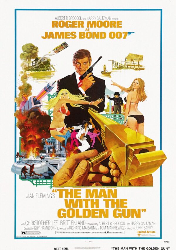 The Man with the Golden Gun (James Bond) Movie Poster Classic 70's Vintage Poster