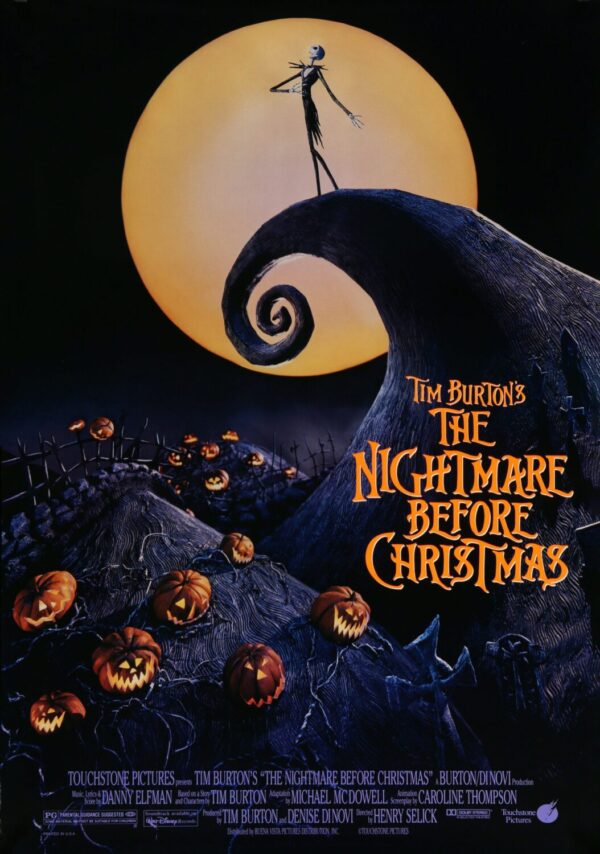 The Nightmare Before Christmas Movie Poster - Classic 90's Vintage Poster
