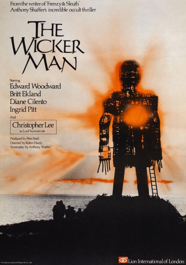 The Wicker Man Movie Poster - Classic 70's Vintage Poster Print