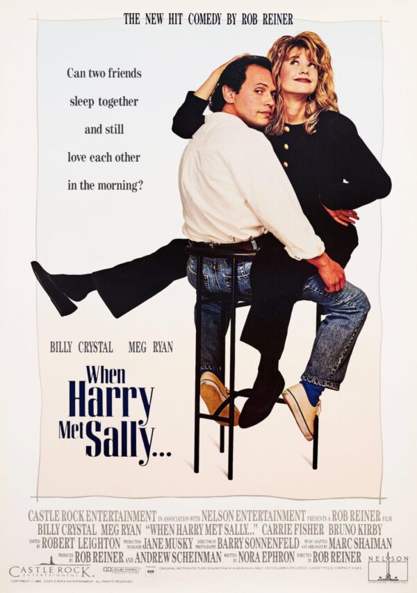 When Harry Met Sally Movie Poster - Classic 80's Vintage Poster Print