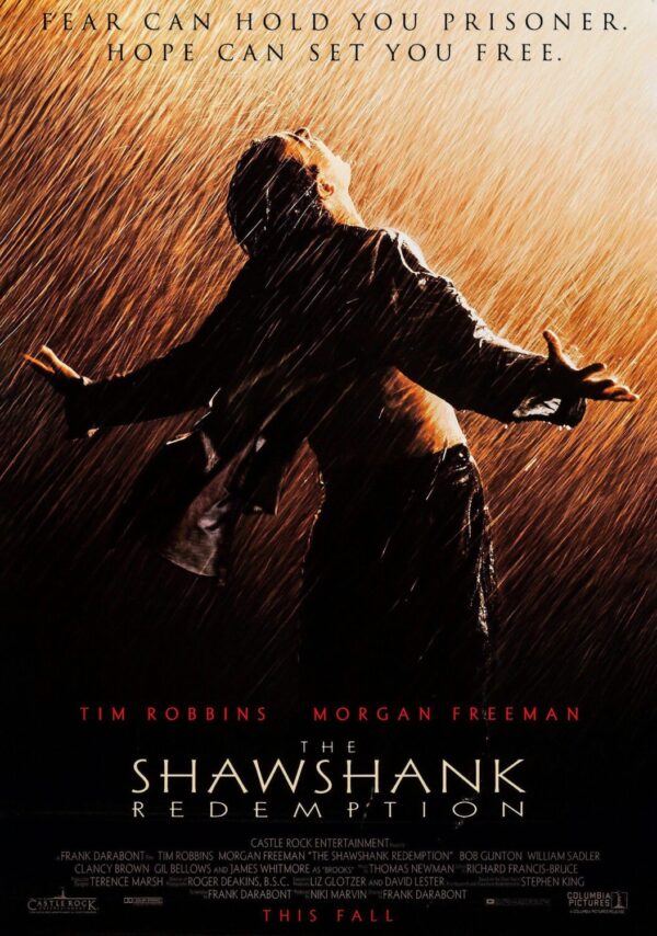 The Shawshank Redemption Movie Poster - Classic 90's Vintage Poster