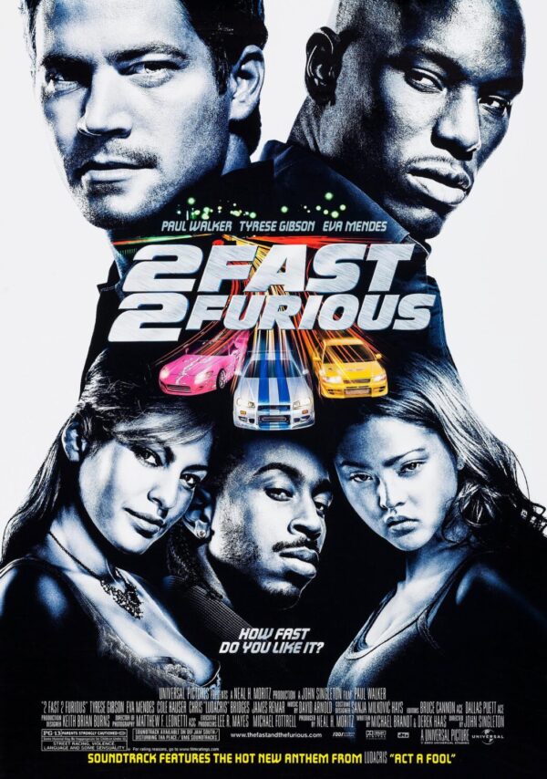 2 Fast 2 Furious Poster Print