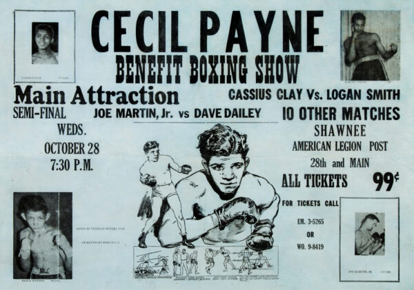 Muhammad Ali vs. Logan Smith 1959 Fight Boxing Poster