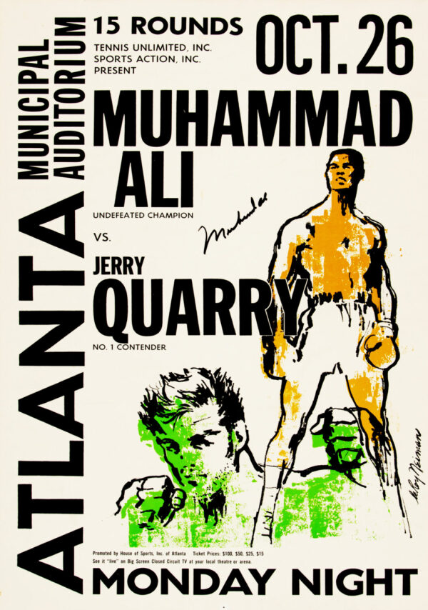 Muhammad Ali vs. Ernie Terrell 1967 Fight Boxing Poster