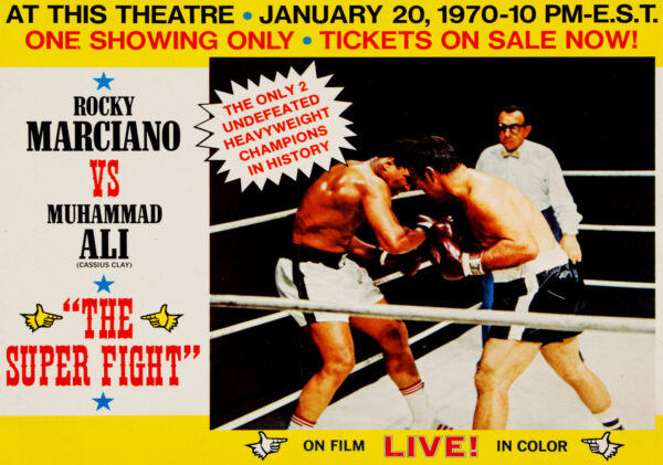 Muhammad Ali vs. Rocky Marciano 1970 Boxing Poster - The Super Fight Print