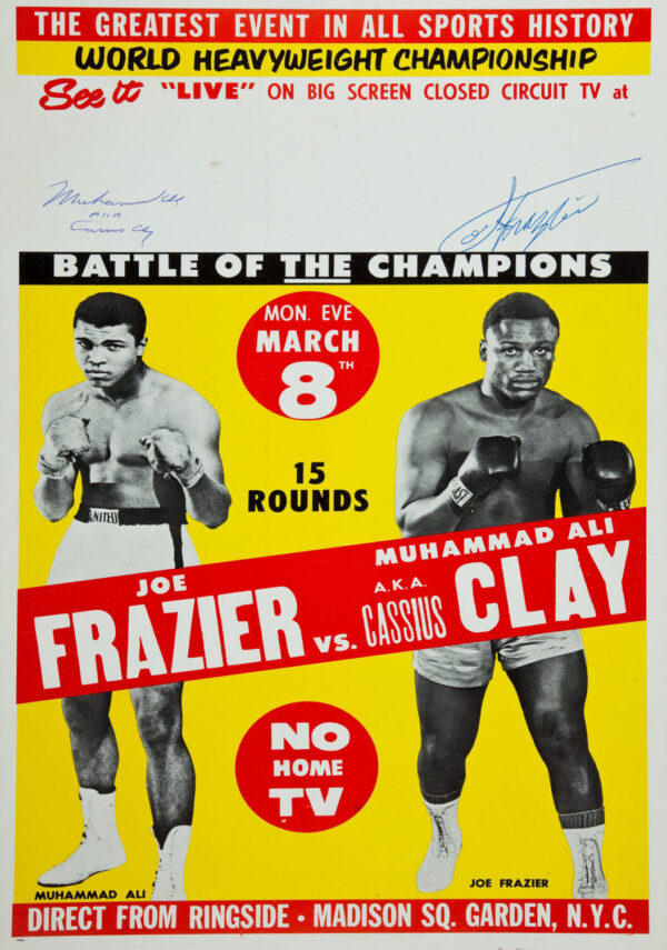 Muhammad Ali vs. Joe Frazier 1971 Fight Poster