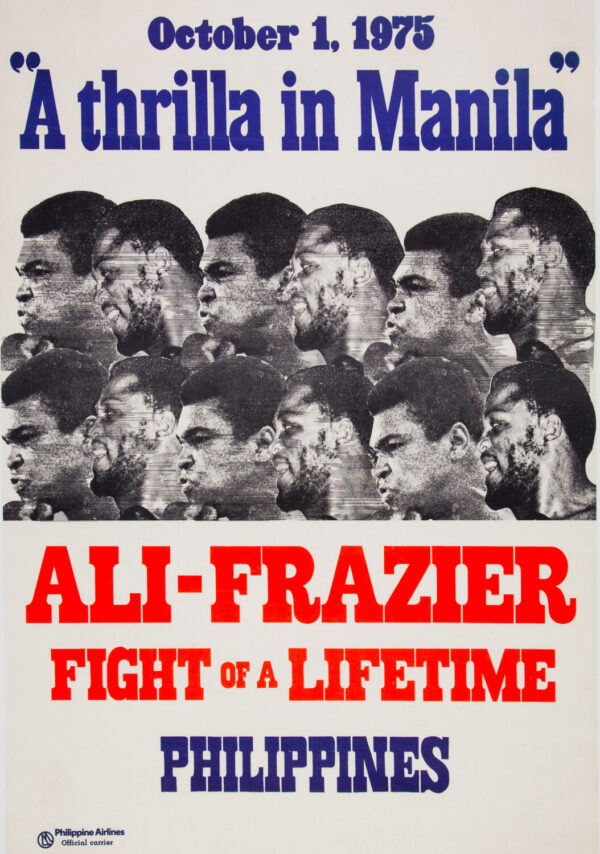 Muhammad Ali vs. Joe Frazier III 1975 Fight Poster - Thrilla in Manila Poster