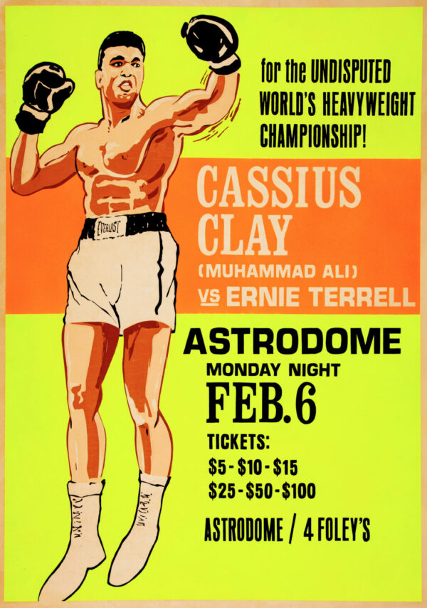 Muhammad Ali vs. Jerry Quarry 1970 Fight Boxing Poster