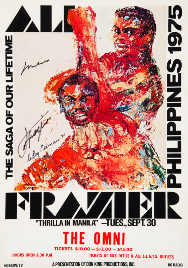 Muhammad Ali vs. Joe Frazier III 1975 Fight Poster - Thrilla in Manila Print