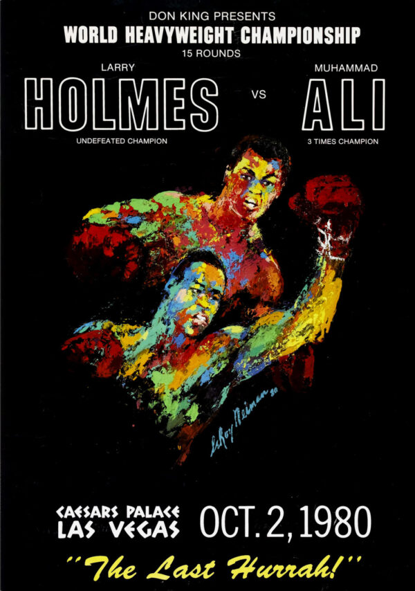 Muhammad Ali vs. Larry Holmes 1980 Fight Poster - The Last Hurrah Print