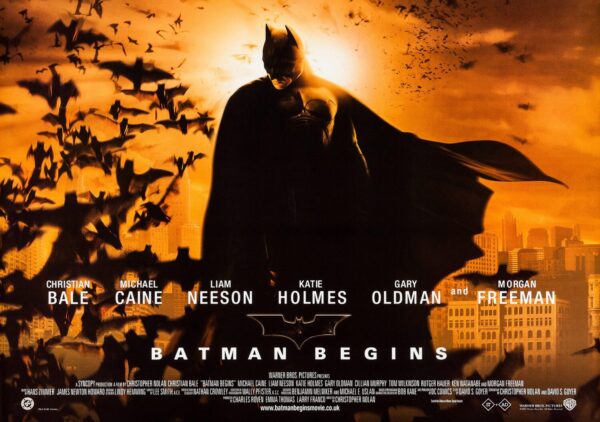 Batman Begins Movie Poster - Classic 00's Vintage Poster Print