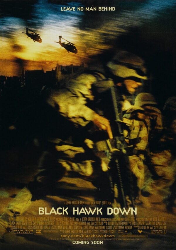 Black Hawk Down Movie Poster - Classic 00's Vintage Poster Print