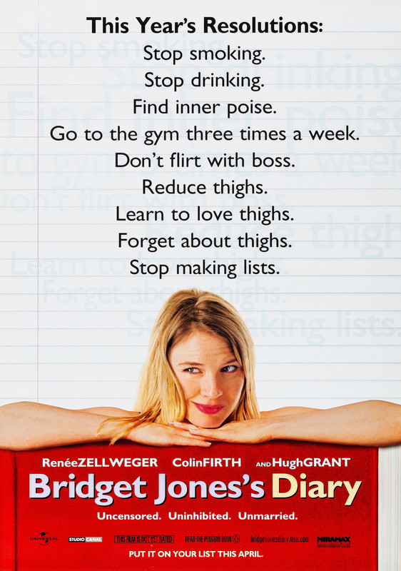 Bridget Jones's Diary Movie Poster - Classic 00's Vintage Poster Print