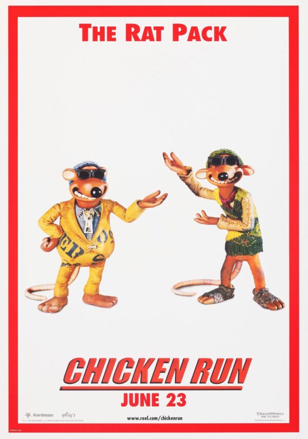 Chicken Run Movie Poster - Classic 00's Vintage Poster Print