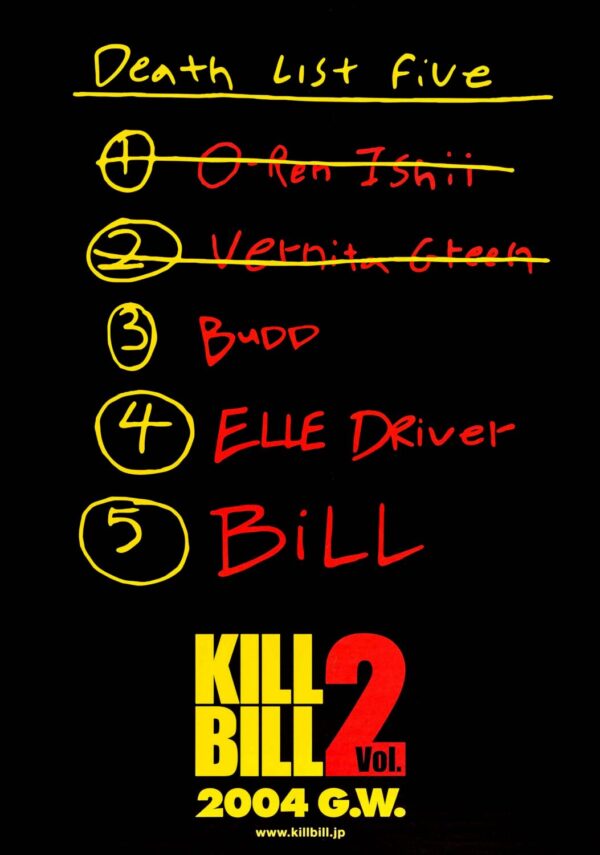 Kill Bill Vol. 2 Movie Poster - Classic 00's Vintage Poster Print